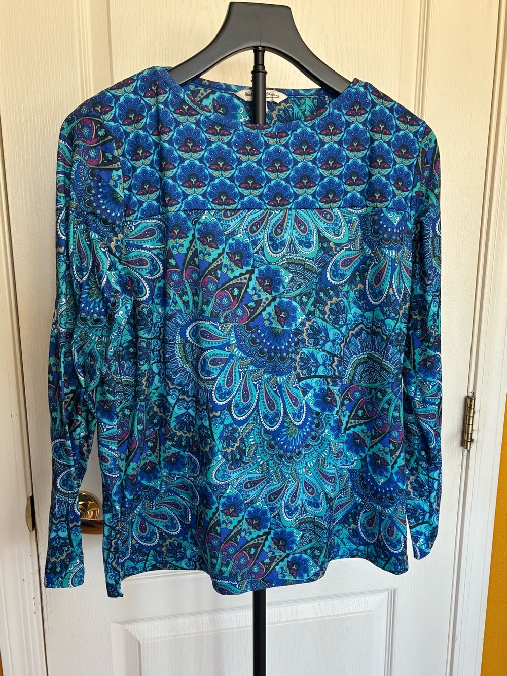 Heritage Blue Paisley Long-Sleeve Blouse